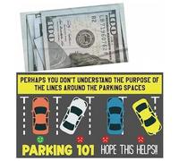 MUBOYI 60 multe False for parcheggio e Biglietti scherzosi: valuta contraffatta realistica Che assomiglia a Una Buffa Auto da 100 Dollari, parcheggi Un Idiota e scherzi con i Cattivi guidatori