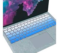Mubuy, cover per tastiera compatibile con Microsoft Surface Pro 7 2020 2019 2018, Surface Pro 6, Surface Pro 5, Surface Pro 4 da 12,3 pollici, ultra sottile, layout americano, colore blu graduale