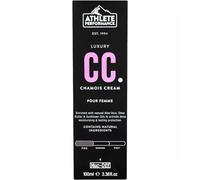 Muc-Off Athlete Performance Luxury Womens Chamois Cream, 100 ml - Crema Antisfregamento Cosce Donna Antibatterica - Crema Antisfregamento Formulata per gli Sportivi
