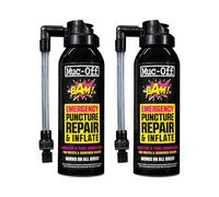 Muc-Off B.A.M! Gonfia e Ripara 125 ml, 2pk - Bomboletta Ripara Gomme Bici - Gonfia e Ripara Bici Forature di Bicicletta - Per Ruote da Strada, CX/Ghiaia e MTB