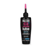 Muc-Off C3 Ceramic Wet Chain Lube, 120 ml - Grasso Ceramico per Catena di Alta Qualità, Lubrificante Catena Bici con Colorante Tracciante UV - Formulato per Condizioni Atmosferiche Difficili e Umide