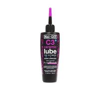 Muc-Off C3 Ceramic Wet Chain Lube, 120 ml - Grasso Ceramico per Catena di Alta Qualità, Lubrificante Catena Bici con Colorante Tracciante UV - Formulato per Condizioni Atmosferiche Difficili e Umide