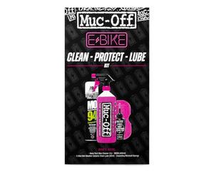 Muc-Off eBike Kit Pulisci, Proteggi & Lubrifica - Elementi Essenziali per Pulire, Proteggere e Lubrificare la Tua e-Bike - Include Detergente per Bici Muc-Off, MO-94 e Lubrificante per Catena