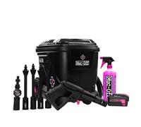 Muc-Off Idropulitrice Portatile a Batteria Moto Starter Bundle - Serbatoio 20L con 4 Lance e Detergente Moto Nano Tech