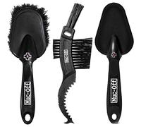 Muc-Off Kit Pulizia Bici Premium da 3 - Kit Manutenzione Bici con 3 Spazzole Pulizia Bici con Setole in Nylon Durevole e Manici Ergonomici Gommati per Ridurre l'Impatto