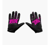 Muc-Off MTB Gloves Neri, Taglia M - Guanti Touch Screen Senza Cinturino per Bici - Qualità Premium, Fatti a Mano - Guanti MTB Traspiranti per Touch Screen