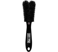 Muc-off - Spazzola 2 Prong, Multicolore, 373 | Spazzola con setole in nylon resistenti per spostare lo sporco, raggiunge aree strette, ideale per raggi, pedivelle e pedali.