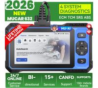MUCAR 632 Strumento diagnostica OBD2 TPMS SAS ABS ECM 15 Funzioni Speciali MUAI