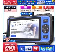MUCAR 682 Strumento diagnostico per auto CANFD OBD2 Scanner Controllo bidirezionale 20 Ripristino diagnostico completo del sistema Aggiornamento gratuito