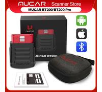 MUCAR BT200/BT200 Pro Strumento diagnostico OBD2 Diagnosi del sistema completo per 120 auto Marche Olio SAS 2 Reset 1 anno Scanner OBD2 gratuito