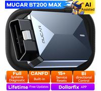 MUCAR BT200 Max Strumento diagnostico OBD2 Diagnosi di tutti i sistemi Supporto scanner bidirezionale CANFD15 Ripristino Aggiornamento gratuito a vita