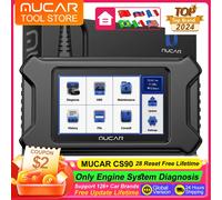 MUCAR CS90 Strumenti diagnostici Sistema motore Diagnosi Scanner OB2 28 Resetti Aggiornamento gratuito a vita 105+ Marche Strumenti di riparazione auto MUCAR CS90