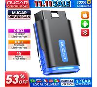 MUCAR Driverscan Strumenti diagnostici automobilistici Obd 2 Scanner Tutte le auto Lettore di codici del sistema completo 15 Reset Strumento di scansione bidirezionale