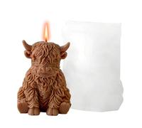 Mucca 3D Stampo 3D in silicone riutilizzabile per aromaterapia | Stampo modellante animali | Per feste, compleanni, quotidiani, casa, ufficio, camera da letto, scuola, decorazione ufficio
