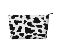 Mucca (carattere piccolo), Borsa per cosmetici in velluto a coste Borsa per il trucco Borsa da viaggio portatile