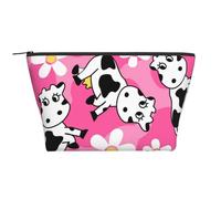 Mucca carina, Borsa da toilette Borsa per trucco Borsa per cosmetici Borsa da toilette da viaggio portatile