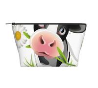 Mucca carina, Borsa da toilette Borsa per trucco Borsa per cosmetici Borsa da toilette da viaggio portatile