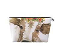 Mucca carina dell'acquerello, Borsa da toilette Borsa per trucco Borsa per cosmetici Borsa da toilette da viaggio portatile