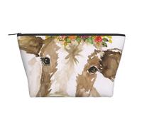 Mucca carina dell'acquerello, Borsa da toilette Borsa per trucco Borsa per cosmetici Borsa da toilette da viaggio portatile