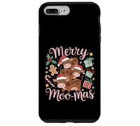 Mucca carina Merry Moo-mas divertente mucca di Natale Custodia per iPhone 7 Plus/8 Plus