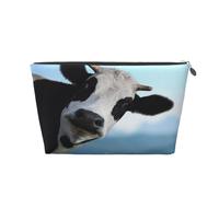 Mucca carina stampata, Borsa da toilette Borsa per trucco Borsa per cosmetici Borsa da toilette da viaggio portatile