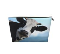 Mucca carina stampata, Borsa per il trucco Borsa per cosmetici Borsa da toilette da viaggio portatile Borsa da toilette