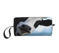 Mucca carina stampata, Borsa per il trucco Borsa per cosmetici Borsa da toilette da viaggio portatile Borsa per trucco Organizer