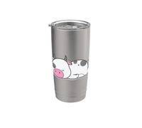 Mucca che dorme Bicchiere termico in acciaio inox doppia parete