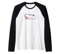 Mucca Che Dorme Maglia con Maniche Raglan