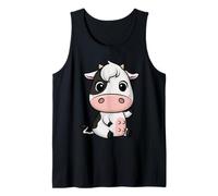 Mucca Chibi Kawaii Anime Giapponese Divertente Mucca Canotta