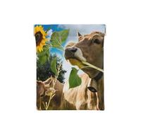 Mucca Con Girasole, Spremere il portafoglio superiore da donna Borsa portaoggetti Piccola portamonete Portamonete