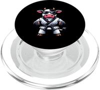 Mucca Con Kimono Da Karate E Occhiali PopSockets PopGrip per MagSafe