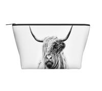 Mucca dell'altopiano, Borsa da toilette Borsa per trucco Borsa per cosmetici Borsa da toilette da viaggio portatile