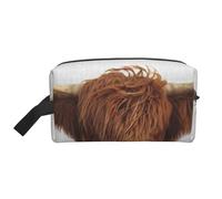 Mucca dell'altopiano colorata, Borsa per il trucco Borsa per cosmetici Borsa da viaggio portatile da viaggio Borsa per trucco Organizer
