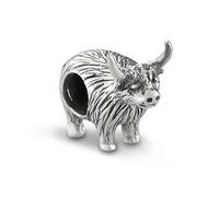 Mucca delle Highland argento Keepsake Bead charm 9839