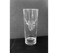 Mucca Delle Highland Incisione Pinta Vetro Regalo