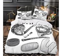 mucca delle Highlands Set Di Copripiumino Set di 3 Pezzi morbida microfibra motivo 3D con federe per cuscini con cerniera Corona floreale copripiumino for coppie e adulti Super king（260x220cm）