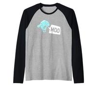 Mucca di mare amore divertente lamantino Maglia con Maniche Raglan