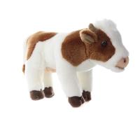Uni-Toys - Mucca bianco-marrone, in piedi - 27 cm (lunghezza) - peluche - peluche peluche peluche