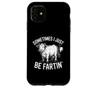 Mucca Farting Barnyard Umorismo Scoreggia Gag Custodia per iPhone 11