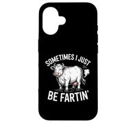 Mucca Farting Barnyard Umorismo Scoreggia Gag Custodia per iPhone 16