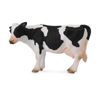Colleziona una figura realistica di mucca frisona con replica di animali di gran
