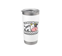 mucca gioco di parole - non nell'umore - vitello & bestiame Bicchiere termico in acciaio inox doppia parete