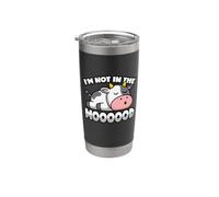 mucca gioco di parole - non nell'umore - vitello & bestiame Bicchiere termico in acciaio inox doppia parete