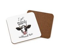 Mucca I Ottenere Lunatico Senza Tè Sottobicchiere Animale Lady Grumpy Divertente