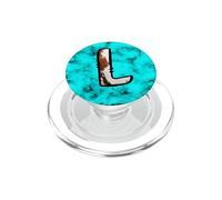 Mucca modello lettera L iniziale monogramma alfabeto design PopSockets PopGrip per MagSafe