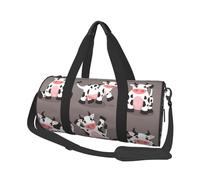 Mucca simpatico cartone animato stampato, Borsone da viaggio di grande capacità Borsa rotonda Borsa da viaggio sportiva Borsa da viaggio Borsa da fitness