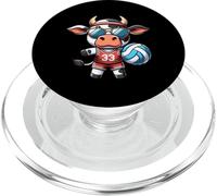 Mucca Sportiva Pallavolo Con Occhiali 33 PopSockets PopGrip per MagSafe