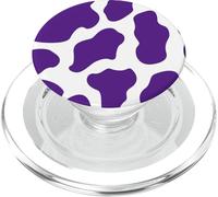 Mucca viola stampa maculata modello animale carino PopSockets PopGrip per MagSafe