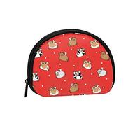 Mucca volante, borsa per il trucco a conchiglia a portafoglio Borsa per la conservazione delle donne Borsa per il cambio a conchiglia piccola